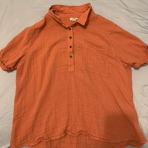 A.N.A orange shirt XL